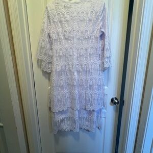 White Giovanna White Dress Size 14